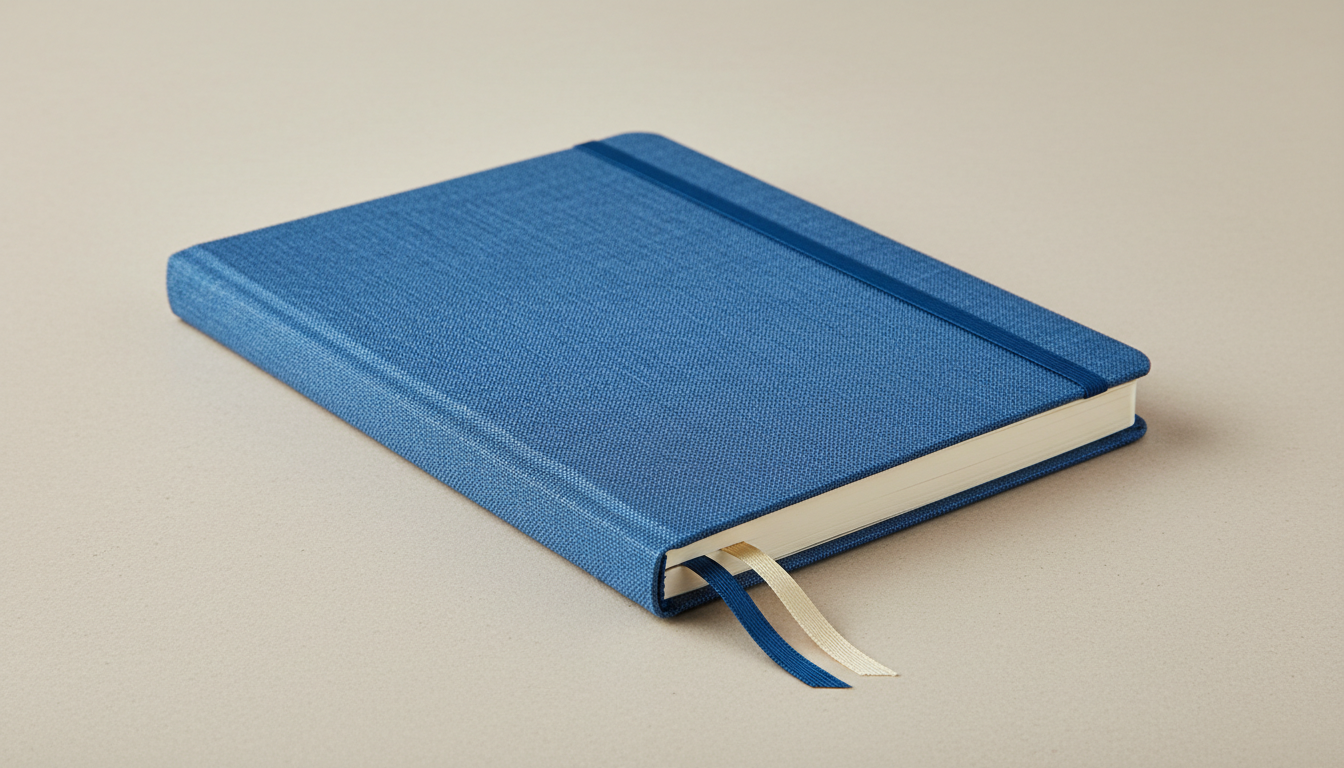 A5 Fabric Cover Notebook - Premium Cloth Bound Journal with Thick Ink-Proof Paper