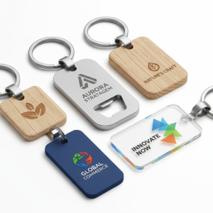 Custom Branded Keyrings for Businesses - Promotional Keychains for Events & Giveaways