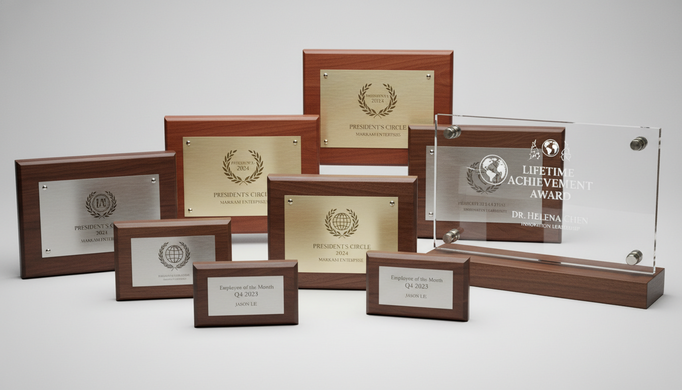A_highresolution_studio_202602020844 (1) Custom Branded Award Plaques - Personalized Wood & Metal Wall Awards for Corporate Honors
