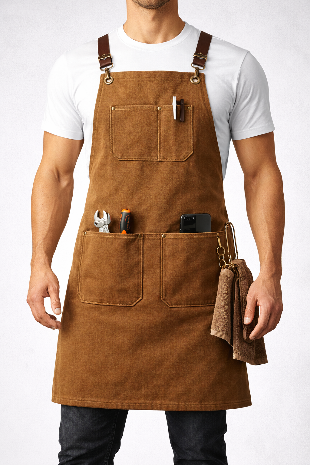 ChatGPT Image Feb 1, 2026, 06_29_47 PM Professional Grade Heavy-Duty Canvas Apron