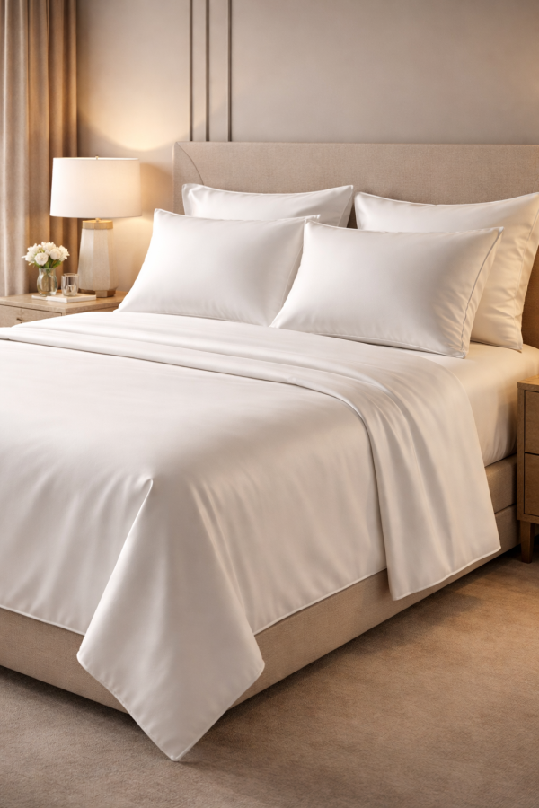 ChatGPT Image Feb 1, 2026, 06_52_47 PM Premium Cotton-Rich Double Bed Sheet with Pillowcases