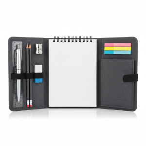 Triple-Section Spiral Notebook - Multi-Subject Flip Journal for Productivity & Planning