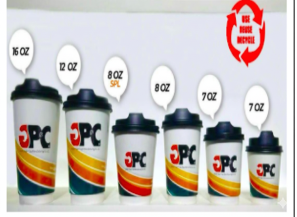 Disposable To-Go Coffee Cups - 8oz/12oz/16oz Eco-Friendly Paper Cups with Leak-Proof Lids