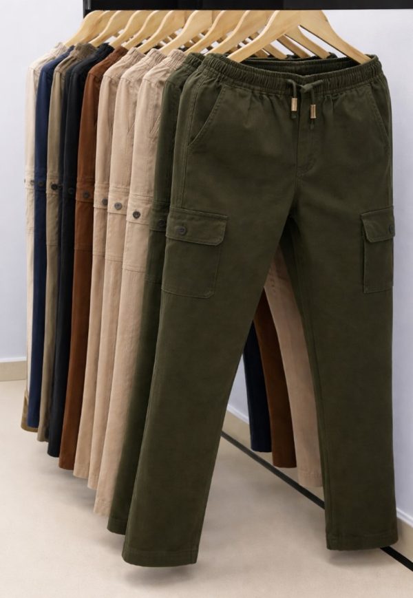 UM-WW-04 Utility Cargo Joggers with Elastic Waist & Cuffs