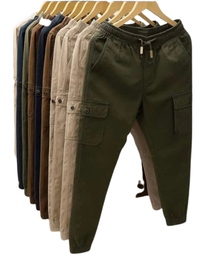 UM-WW-05 Utility Cargo Joggers with Elastic Waist & Cuffs