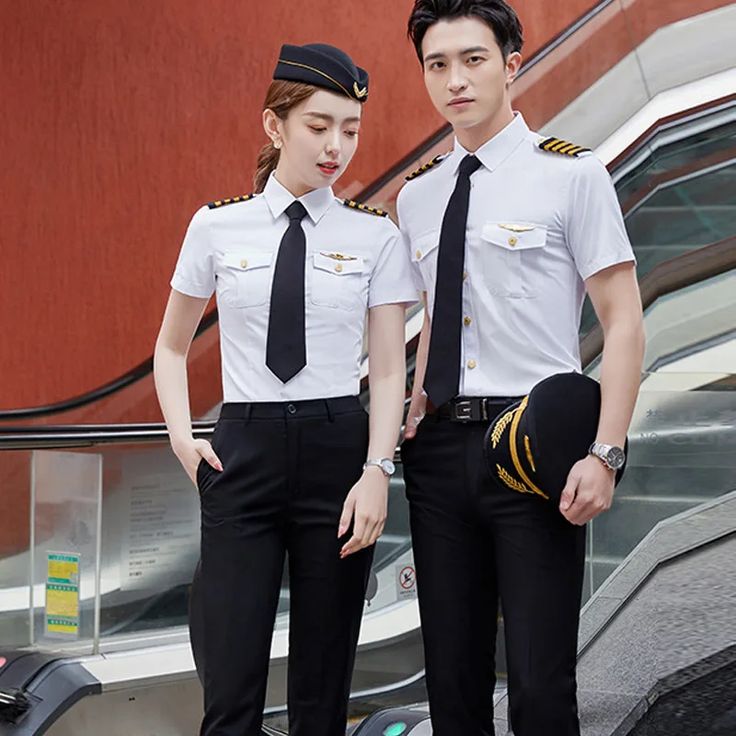 Uniforms Get The Best Aviation Pilot White Shirts Men 2024…